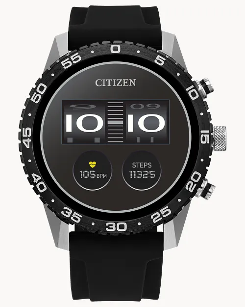 CZ Smart Touchscreen Black Dial Silicone Strap MX1011 05X CITIZEN